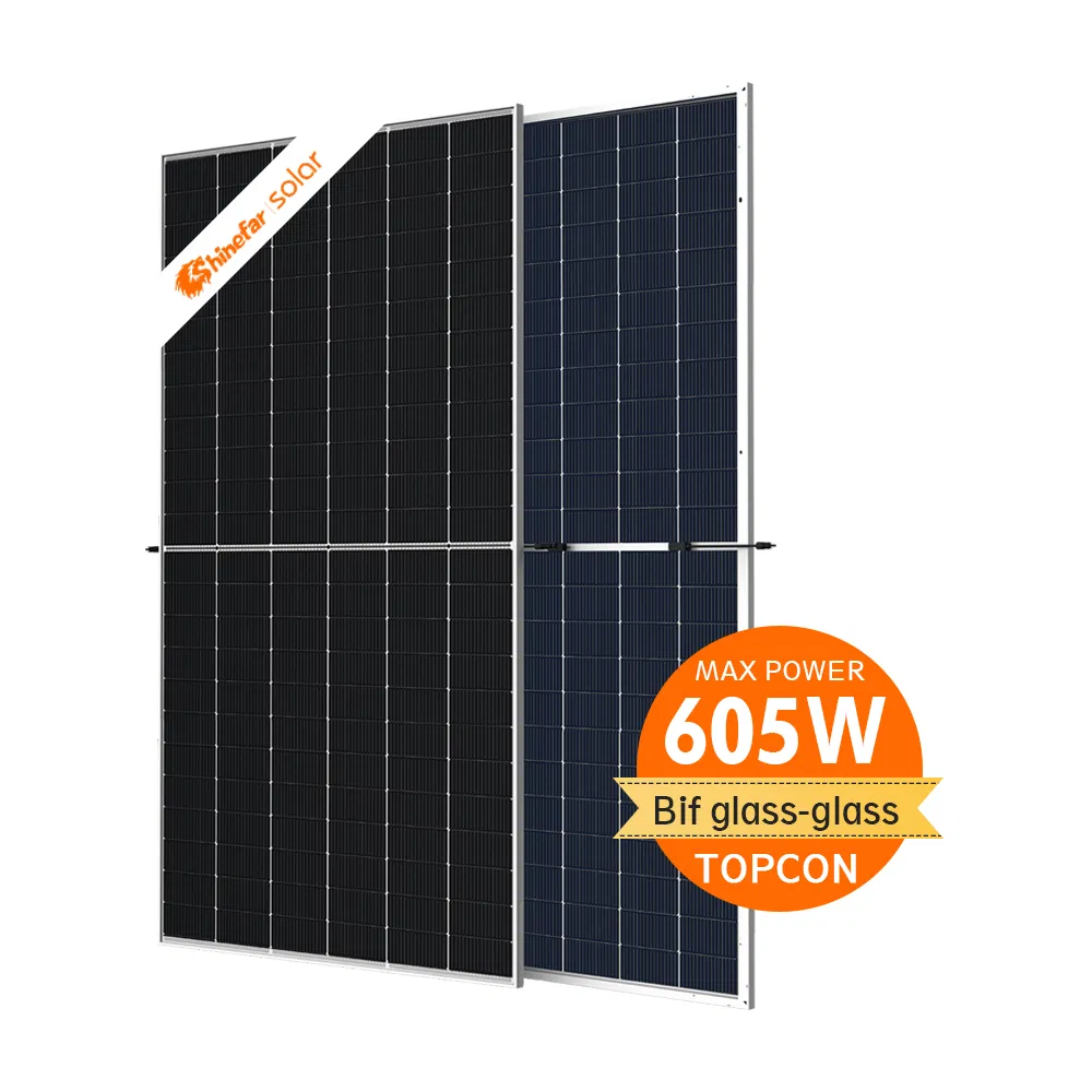 Canadiansolar Hiku7 CS7l-Ms-R 580W 585W 590W 595W 600W 605W Módulo de panel solar Mono Facial para sistema solar de techo residencial comercial